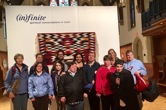 We all enjoyed and were inspired by the textile exhibition at Christ Church Cathedral.
