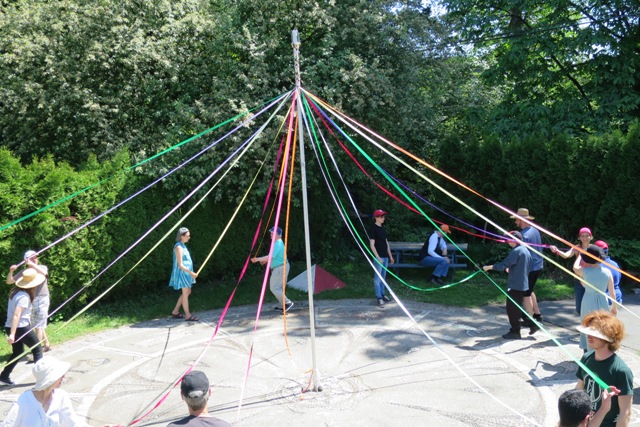 :Now is the month of May" the season for maypole dancing!